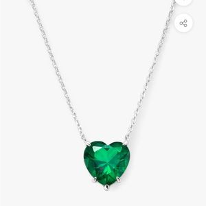 NWOT Melinda Maria Emerald Heart Necklace